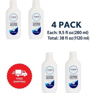 TINECO DEODORIZING & CLEANING SOLUTION REFILLS LOT OF 4, 9.5 fl oz EACH New